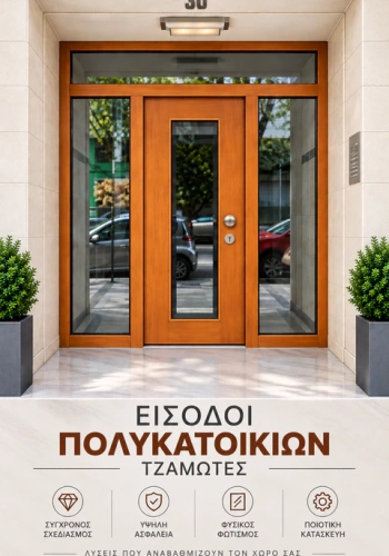 Είσοδοι Πολυκατοικιών - Τζαμωτές