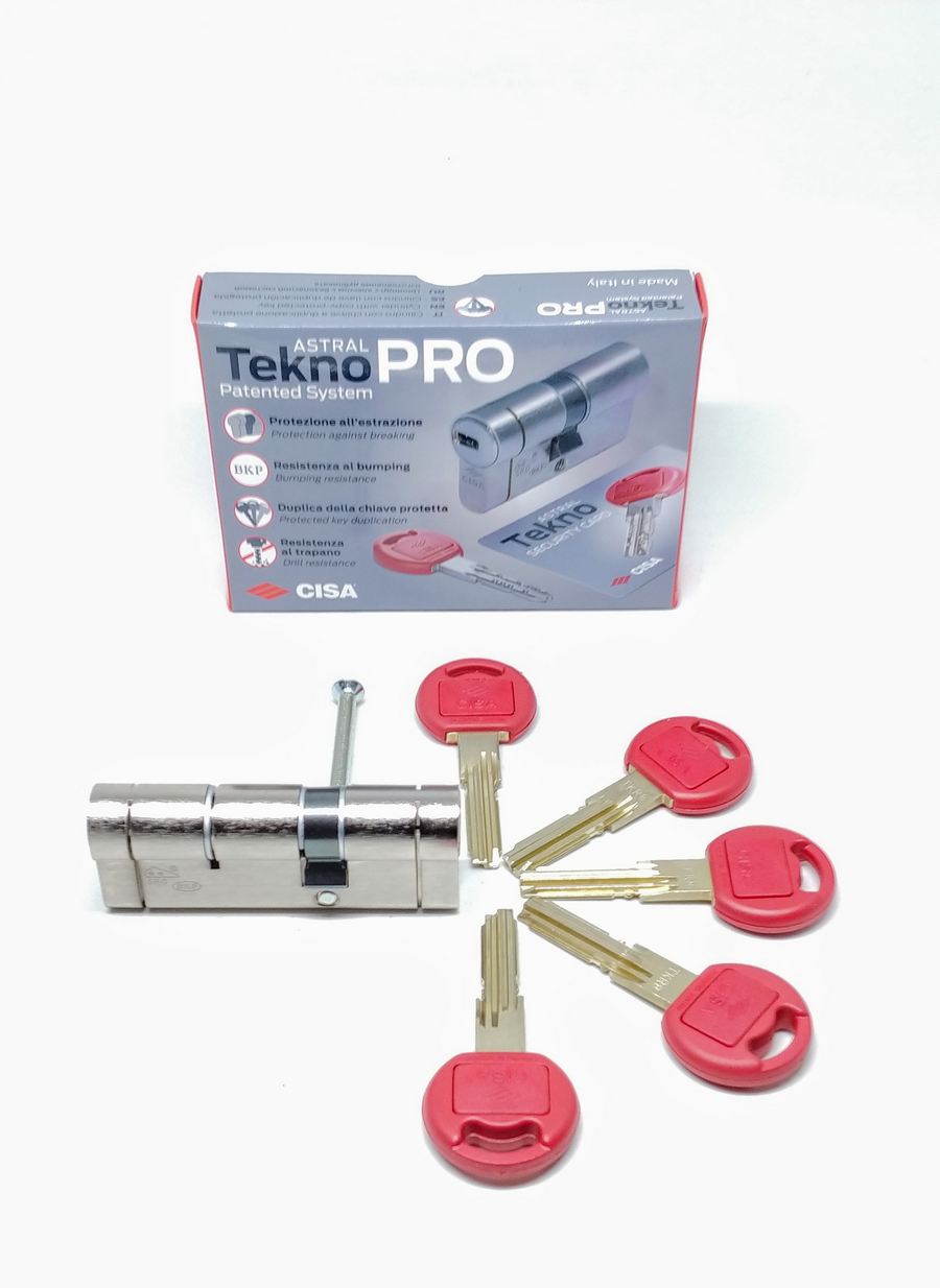 Κύλινδρος ασφαλείας Cisa Astral Tekno Pro, με Break Secure λειτουργία.